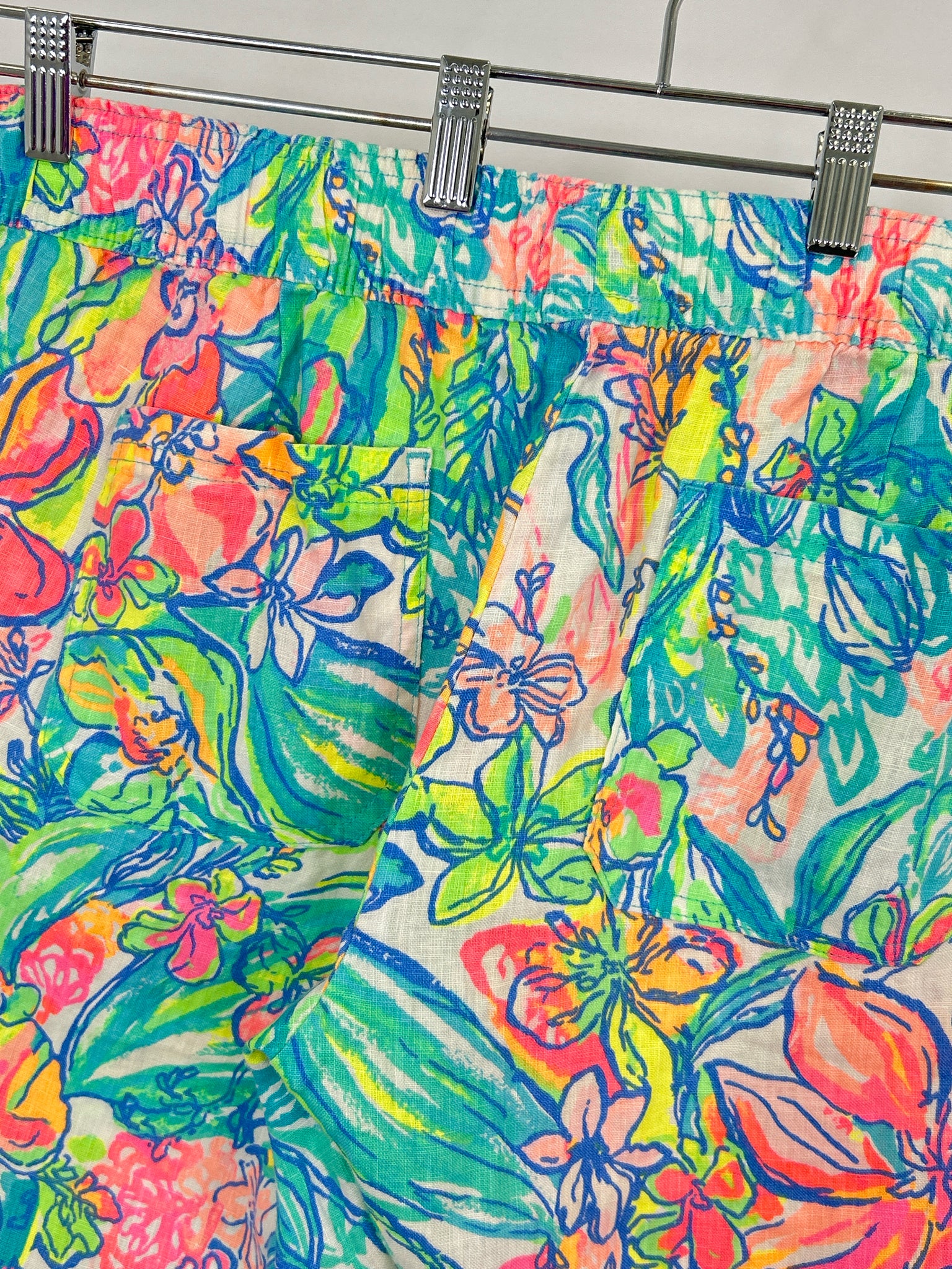 LILLY PULITZER Size XL GREEN AND PINK Women Pants