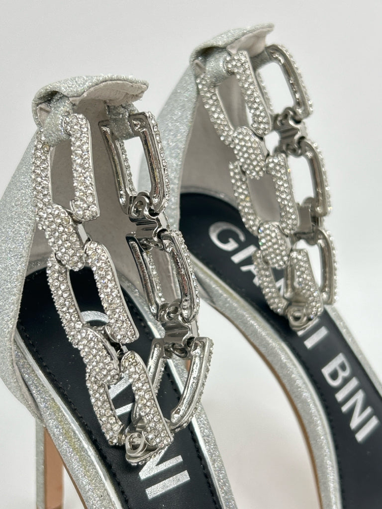 GIANNI BINI Women Size 7.5 Silver Sandal