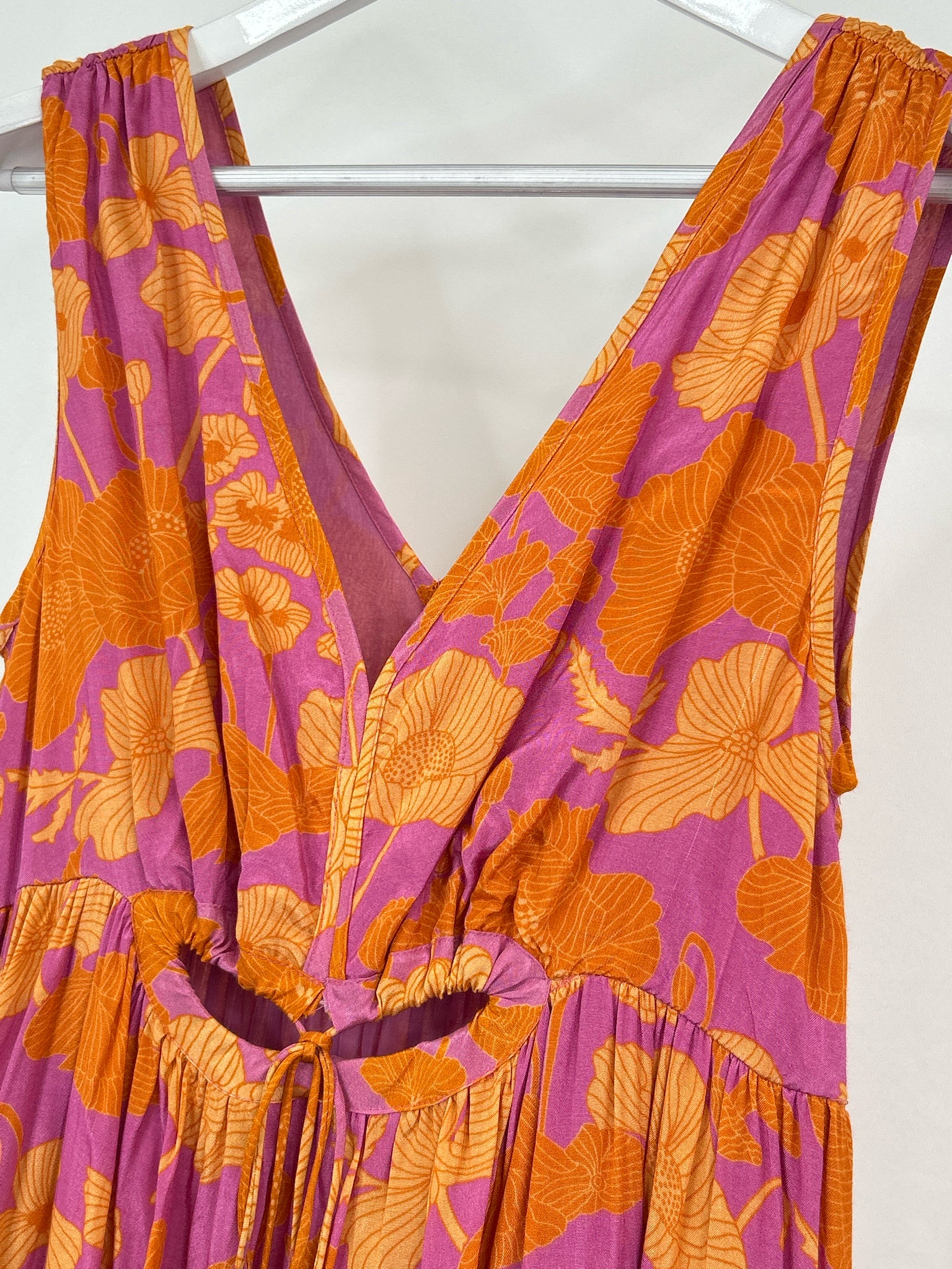 NEKANE NKN Size M Purple and Orange Women Dress