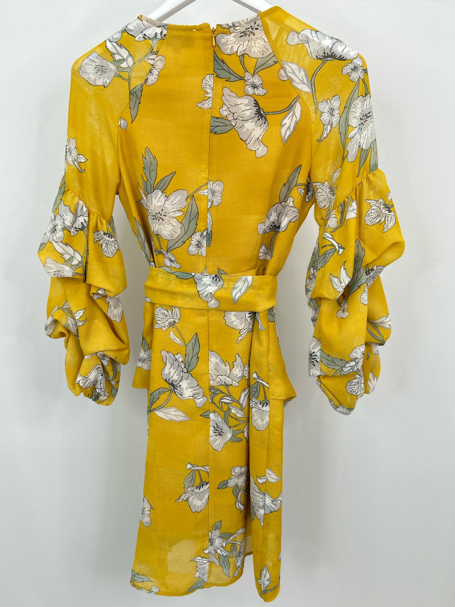 CHRISELLE Size S YELLOW FLORAL Women Dress