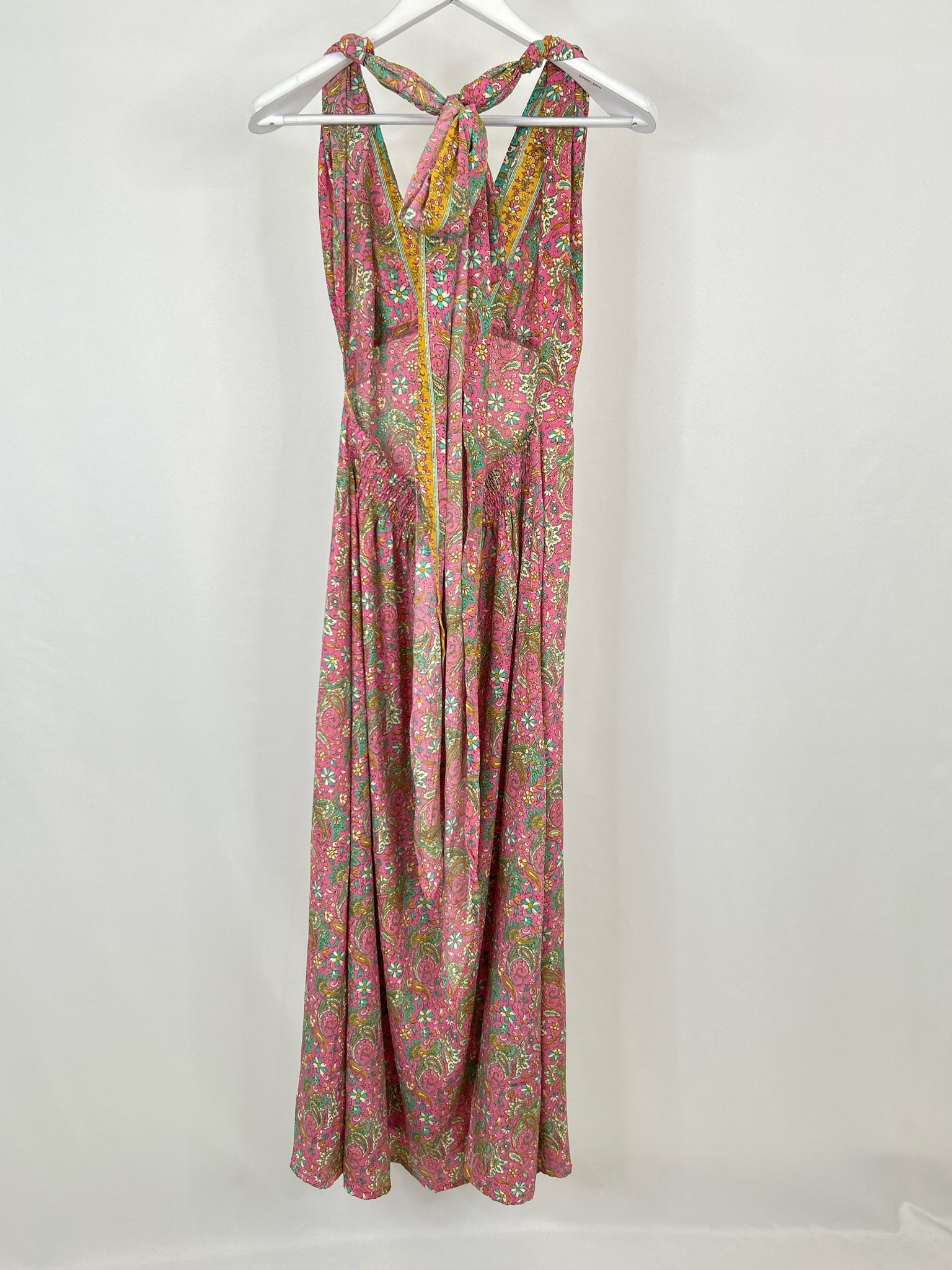 PURPLE QUEEN Size M Pink floral Women Dress