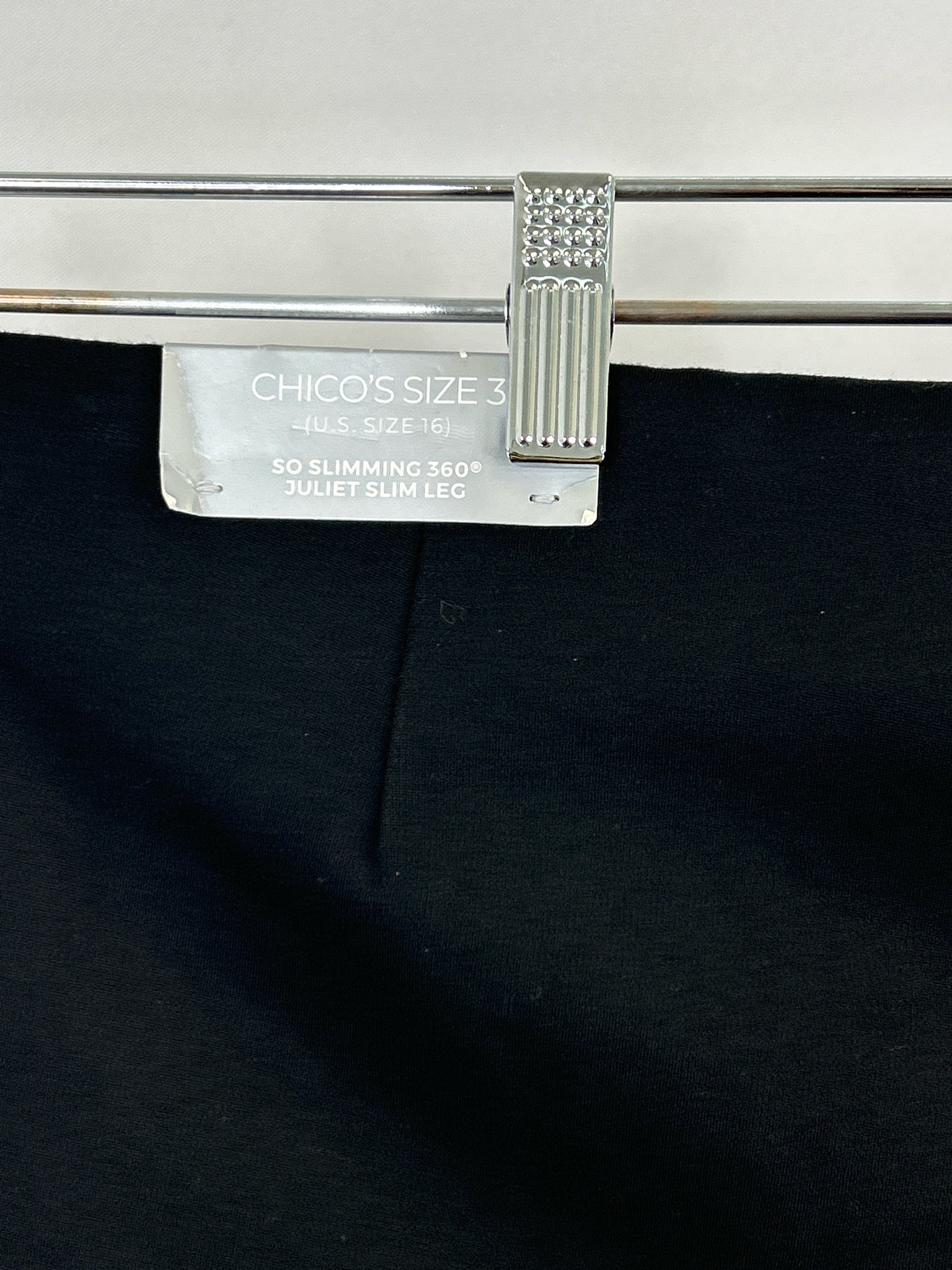 CHICO'S Size 16 Black Women Pants