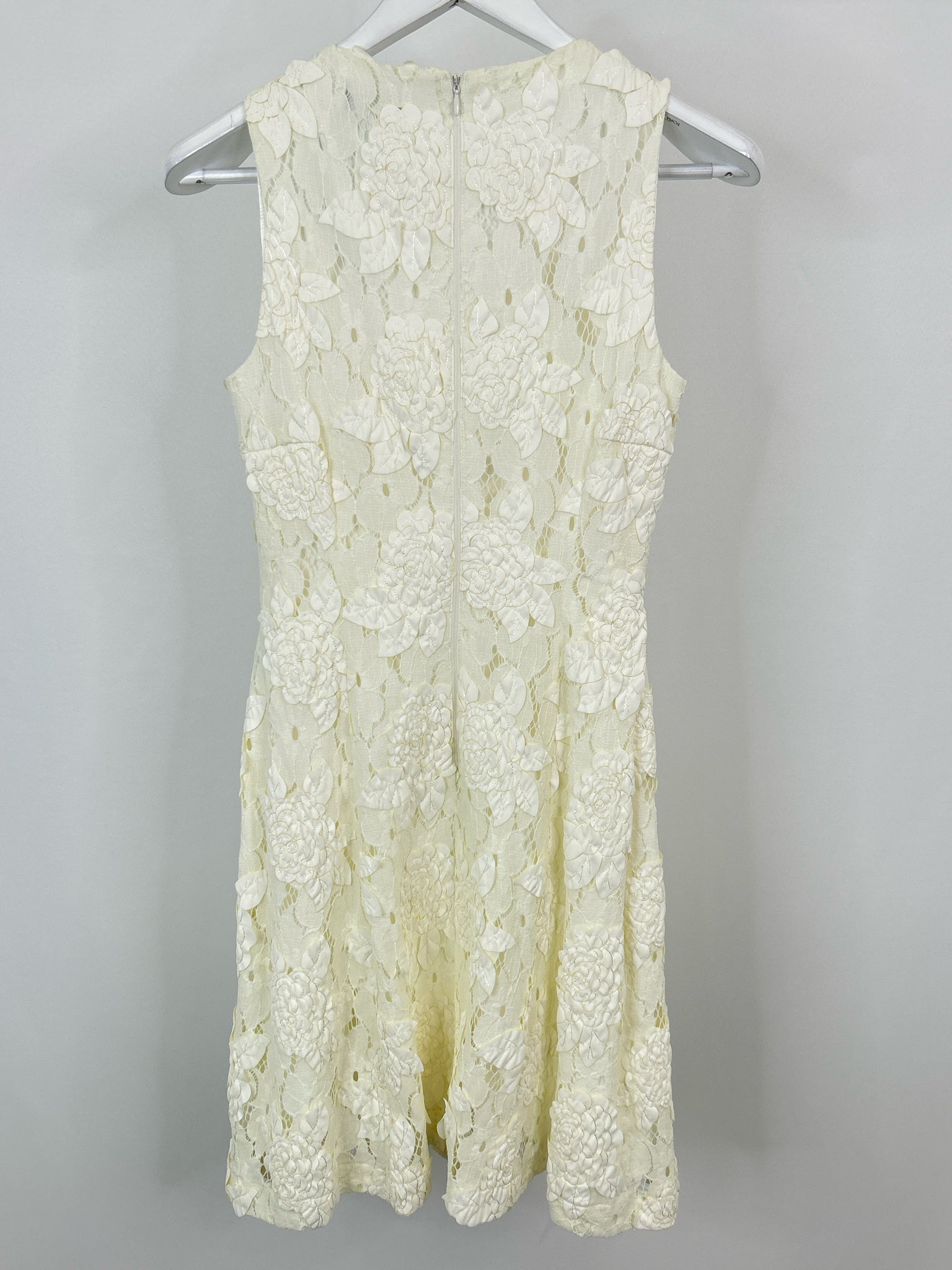 TAHARI Size 4 Ivory Women's Dress