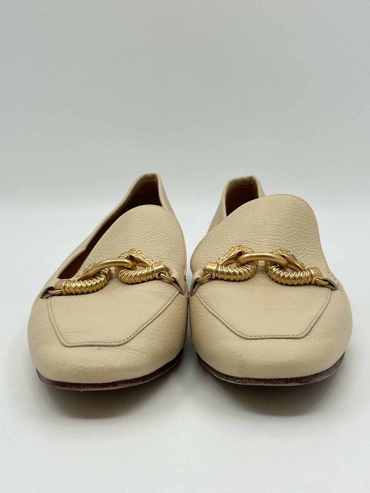 TORY BURCH Size 9.5M Cream Women Loafer
