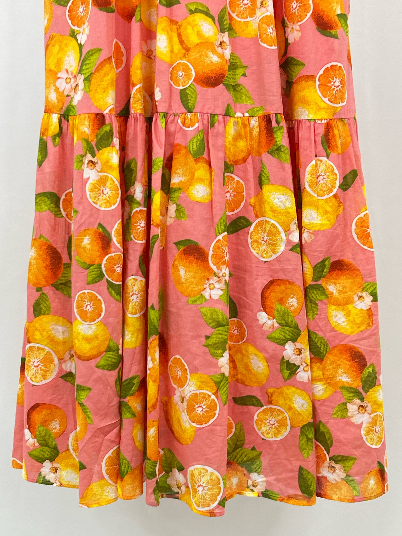 TALBOTS Size 4P SALMON PRINT Women's Dress