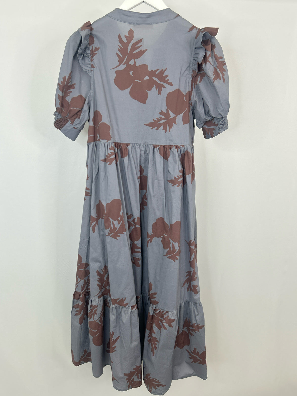 ENTRO Size S GREY AND BROWN Women Dress