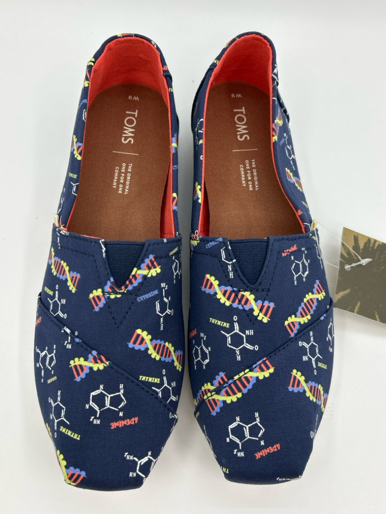 TOMS Size 9 Navy Women's Flats