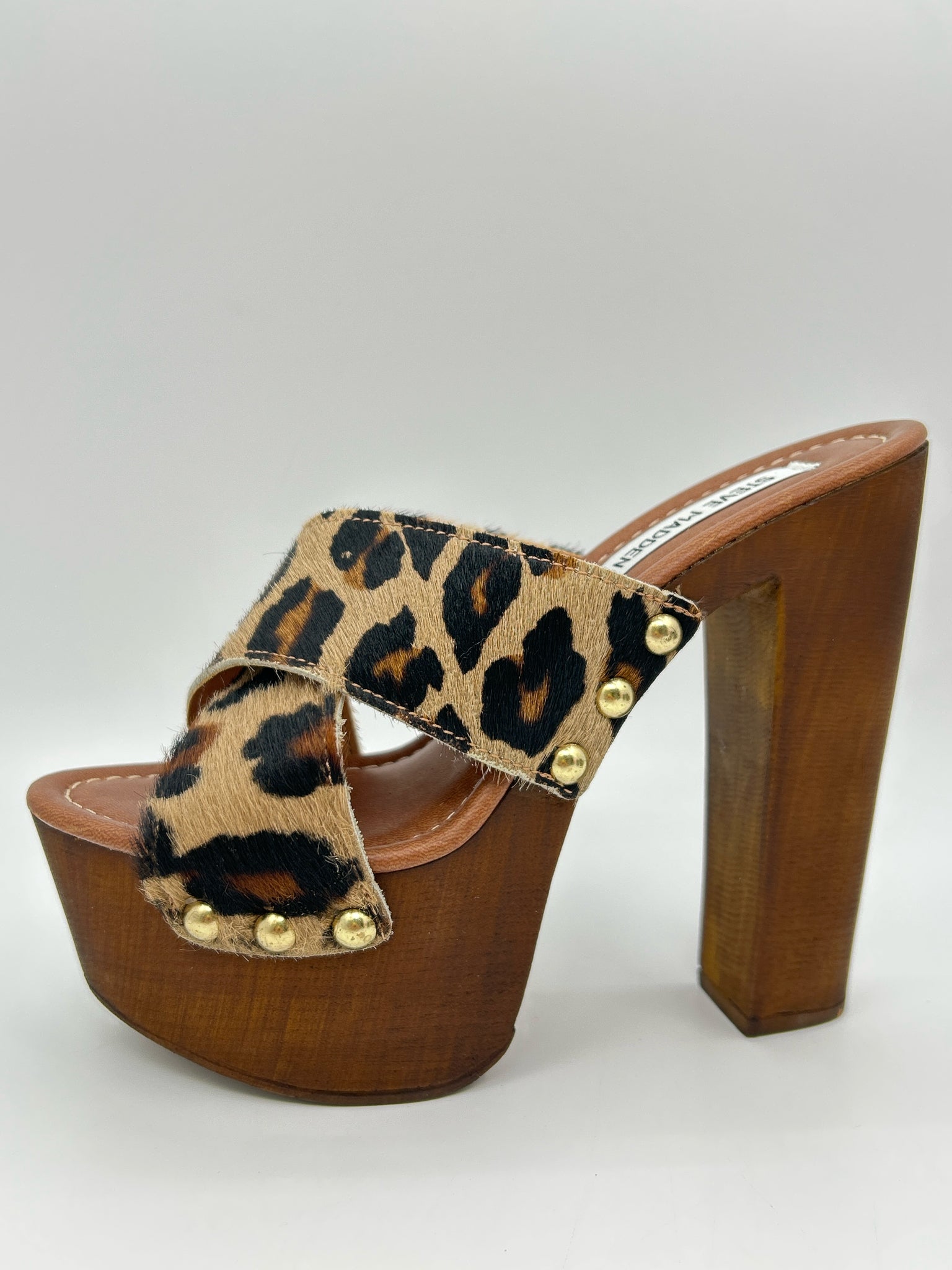 STEVE MADDEN Size 9 Brown and Black Women Sandal