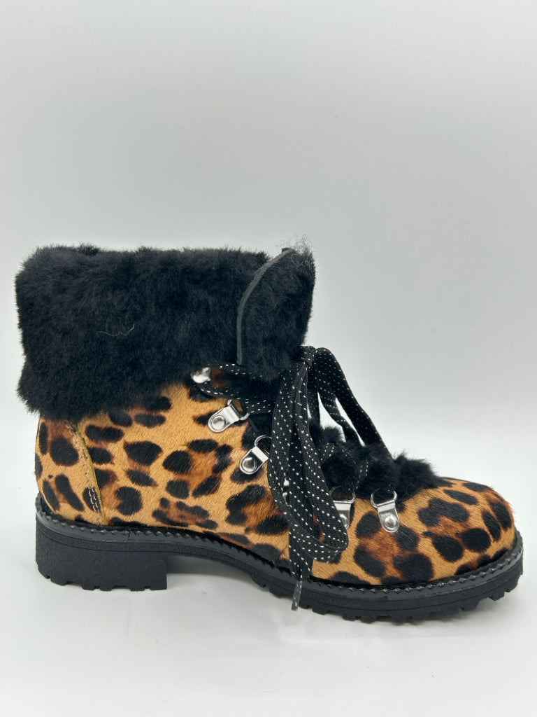 J CREW Women Size 7M Animal Print Booties NWT