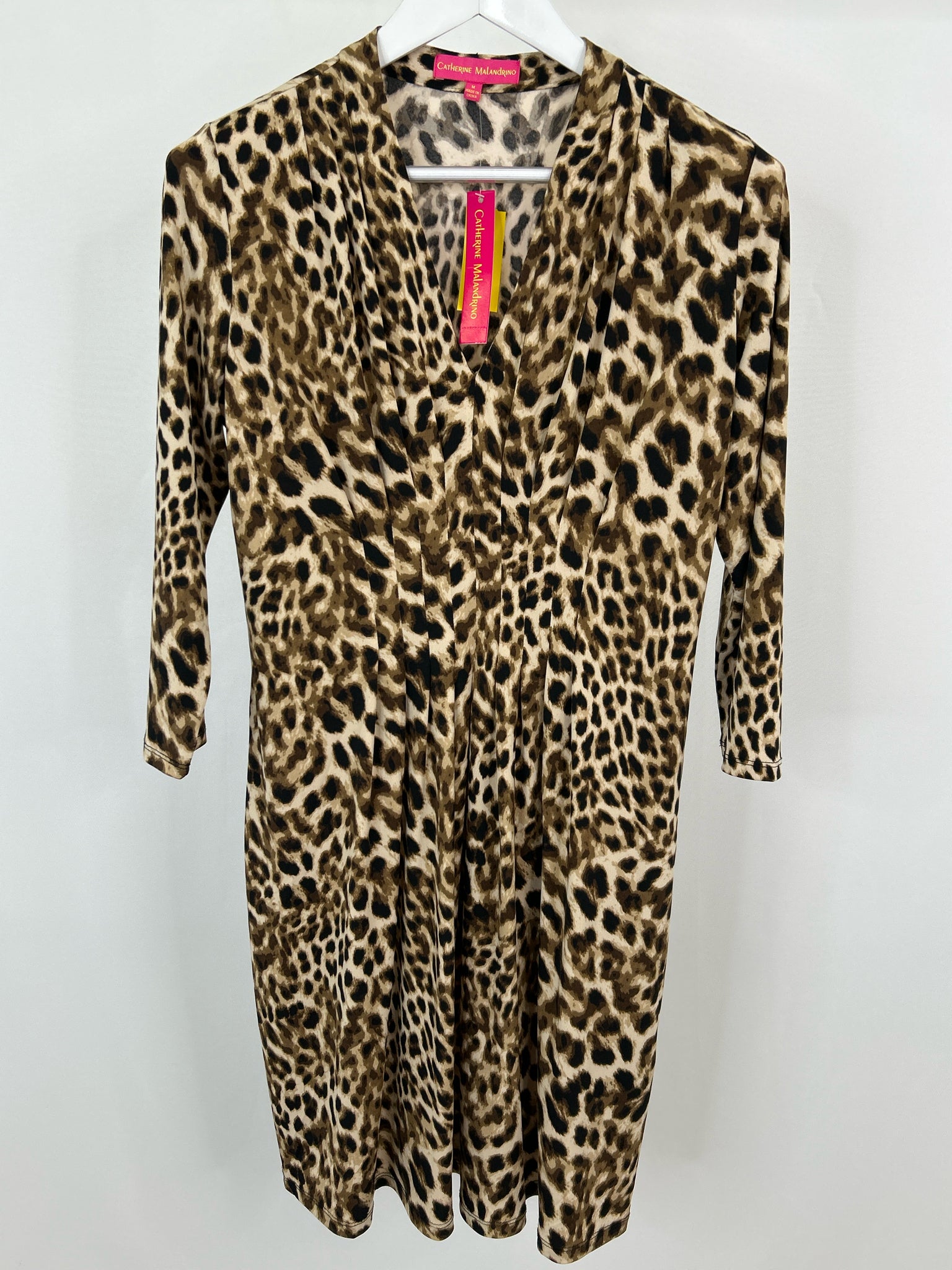 catherine malandrino Size M Brown Print Women Dress