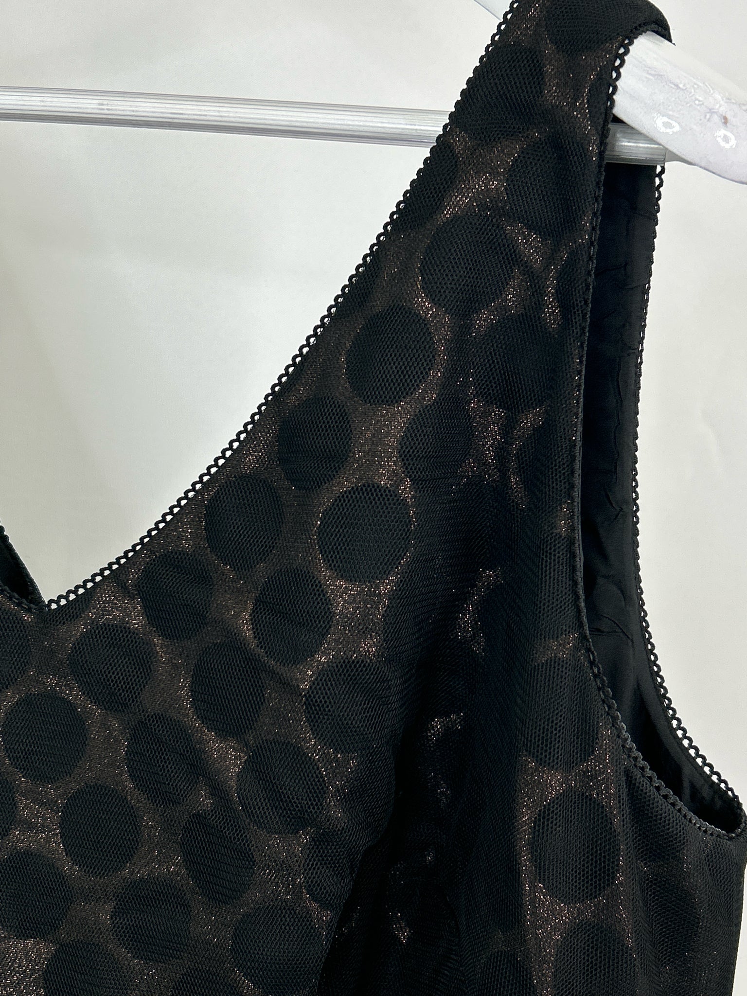 ADRIANNA PAPELL Size 20W Black Print Women Dress