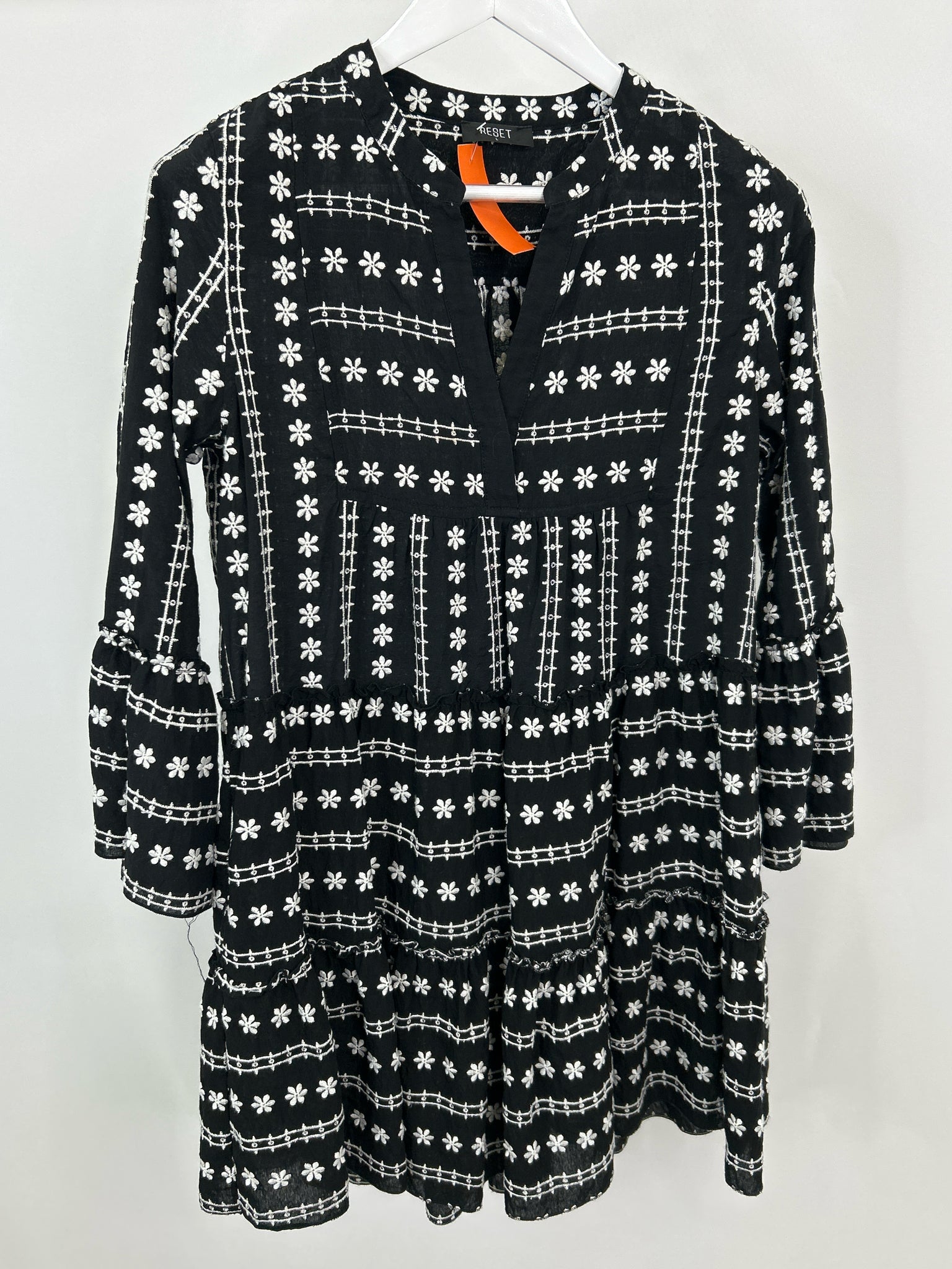 RESET BY JANE Size L Black and White Women Dress