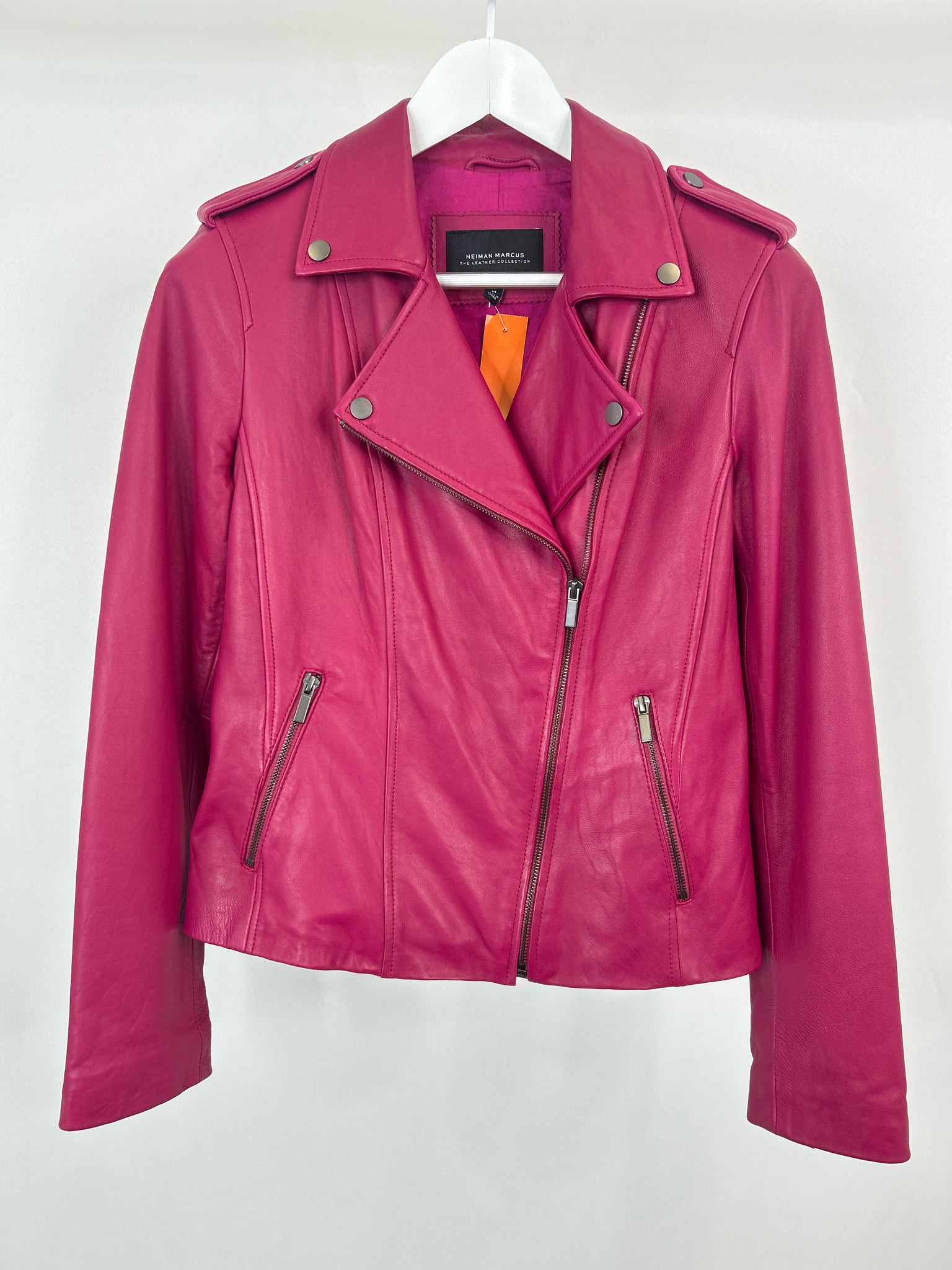 NEIMAN MARCUS Size M MAGENTA Women Jacket