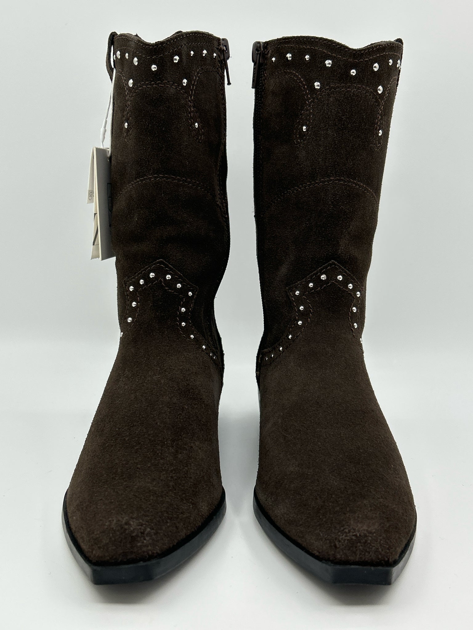ZARA Size 36 DARK BROWN Women Boots