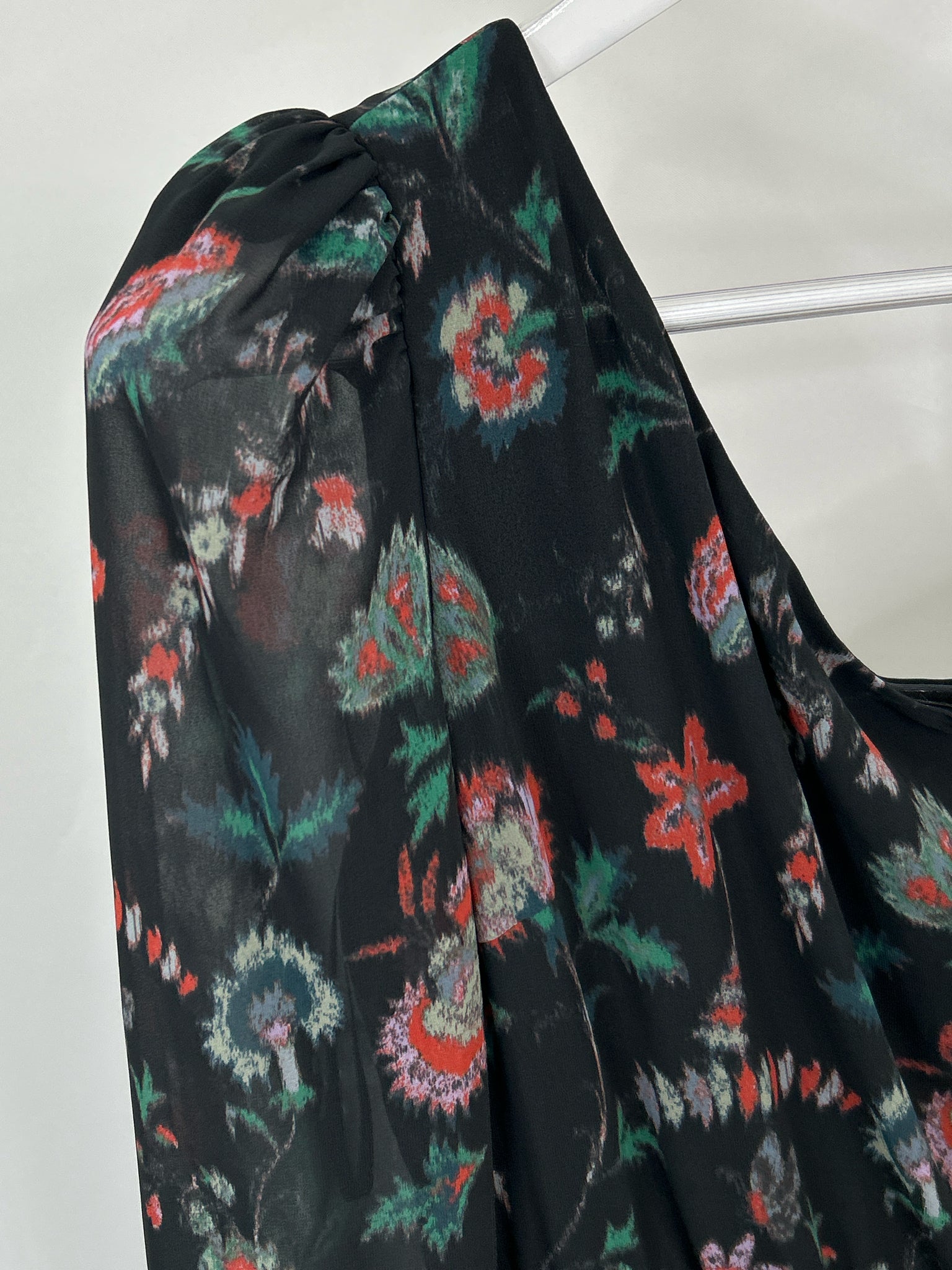 DEREK LAM Size S/M Black Print Women Dress
