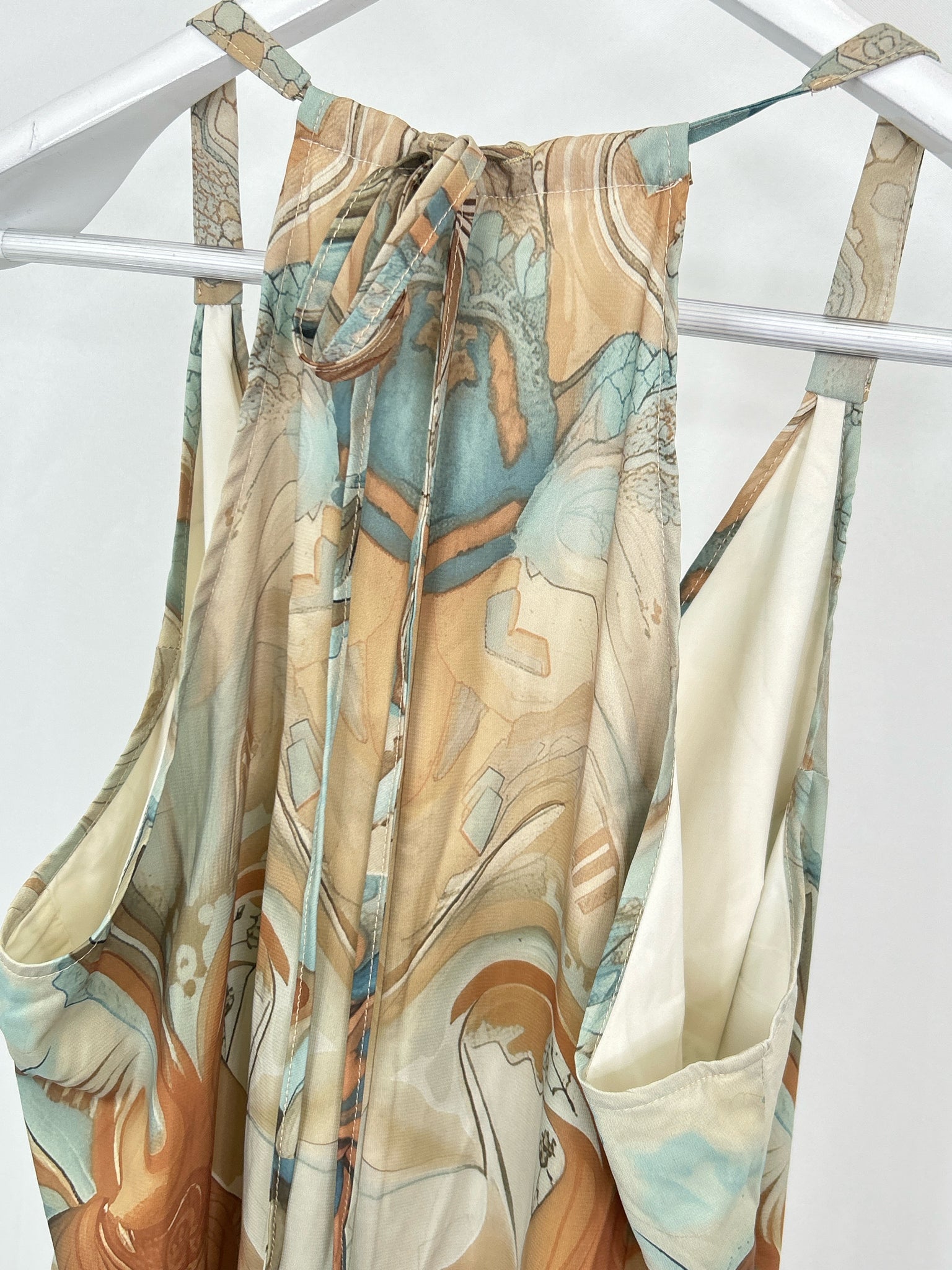 Oyrosy Size L TEAL AND BROWN Women Jumpsuit