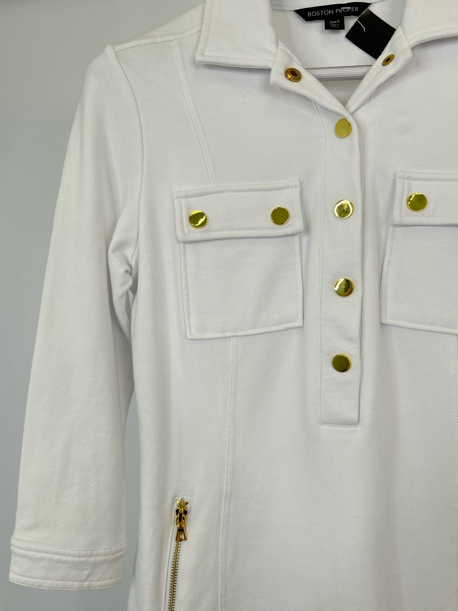 BOSTON PROPER Size S White Women Dress