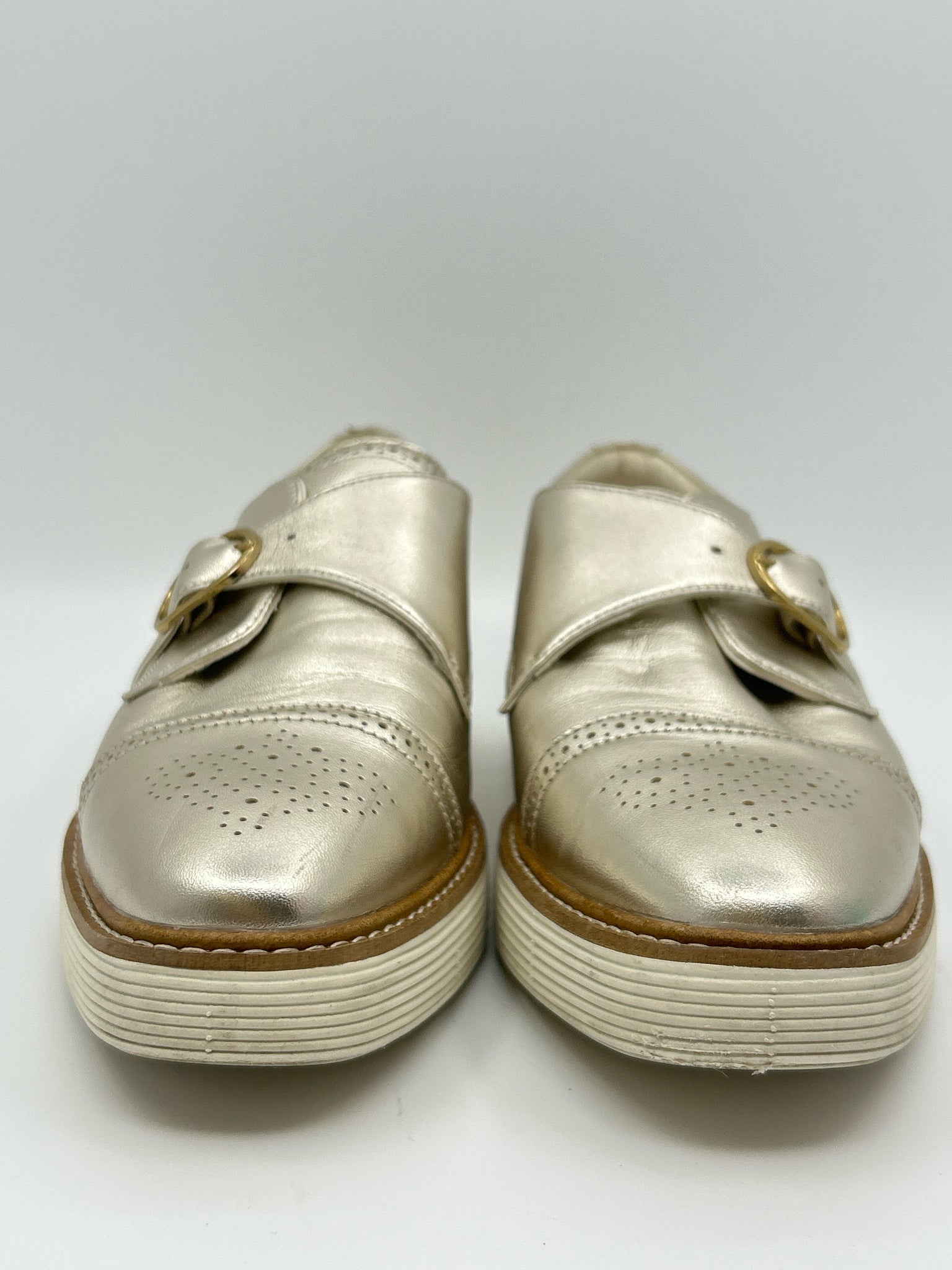 COLE HAAN Size 9B Gold Women Loafer