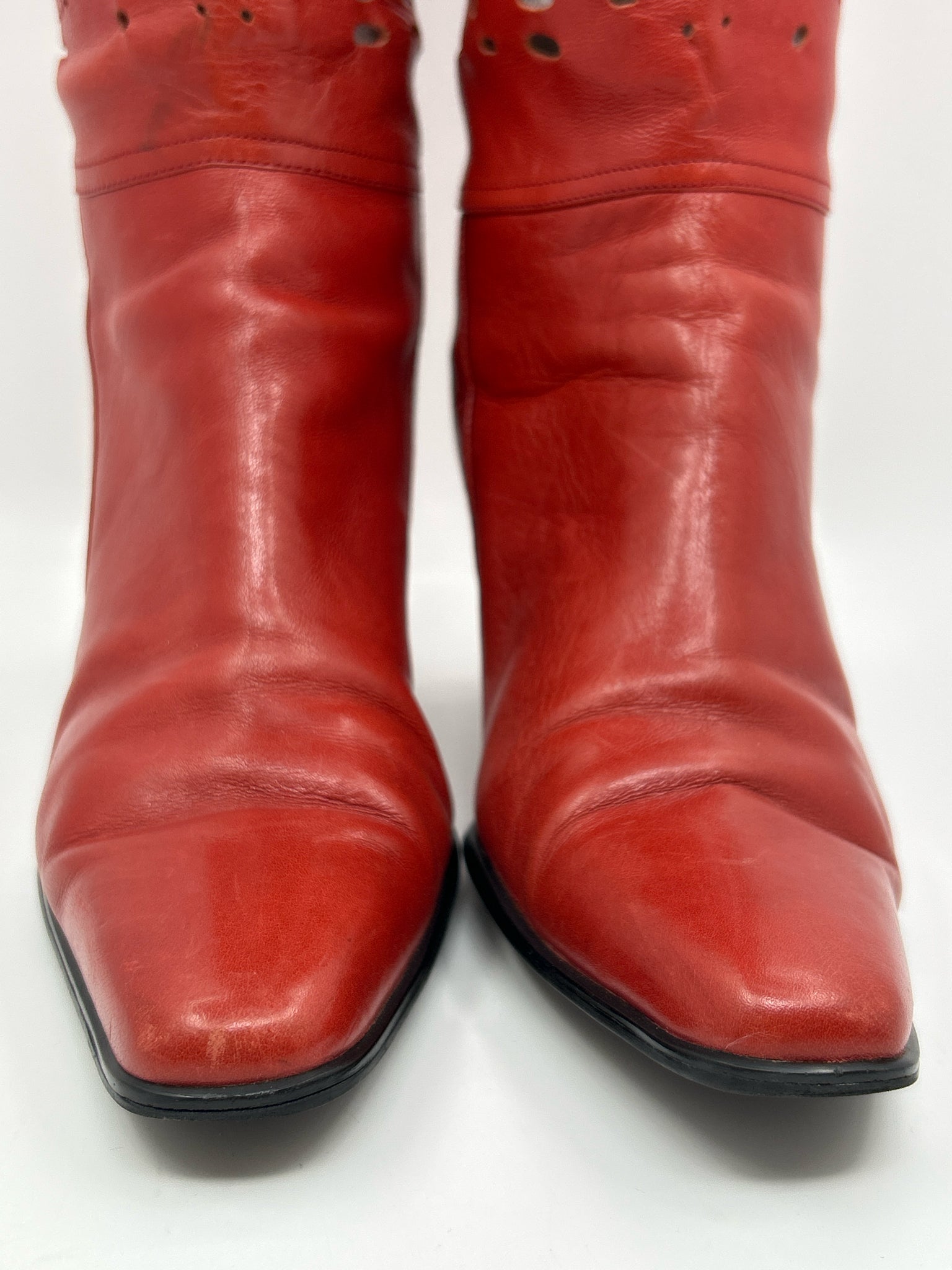 BELLINI Size 9M Red Orange Women Boots