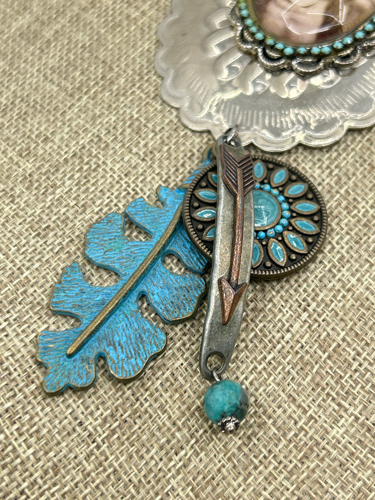 GYPSY SOUTH Turquoise & Silver Necklace