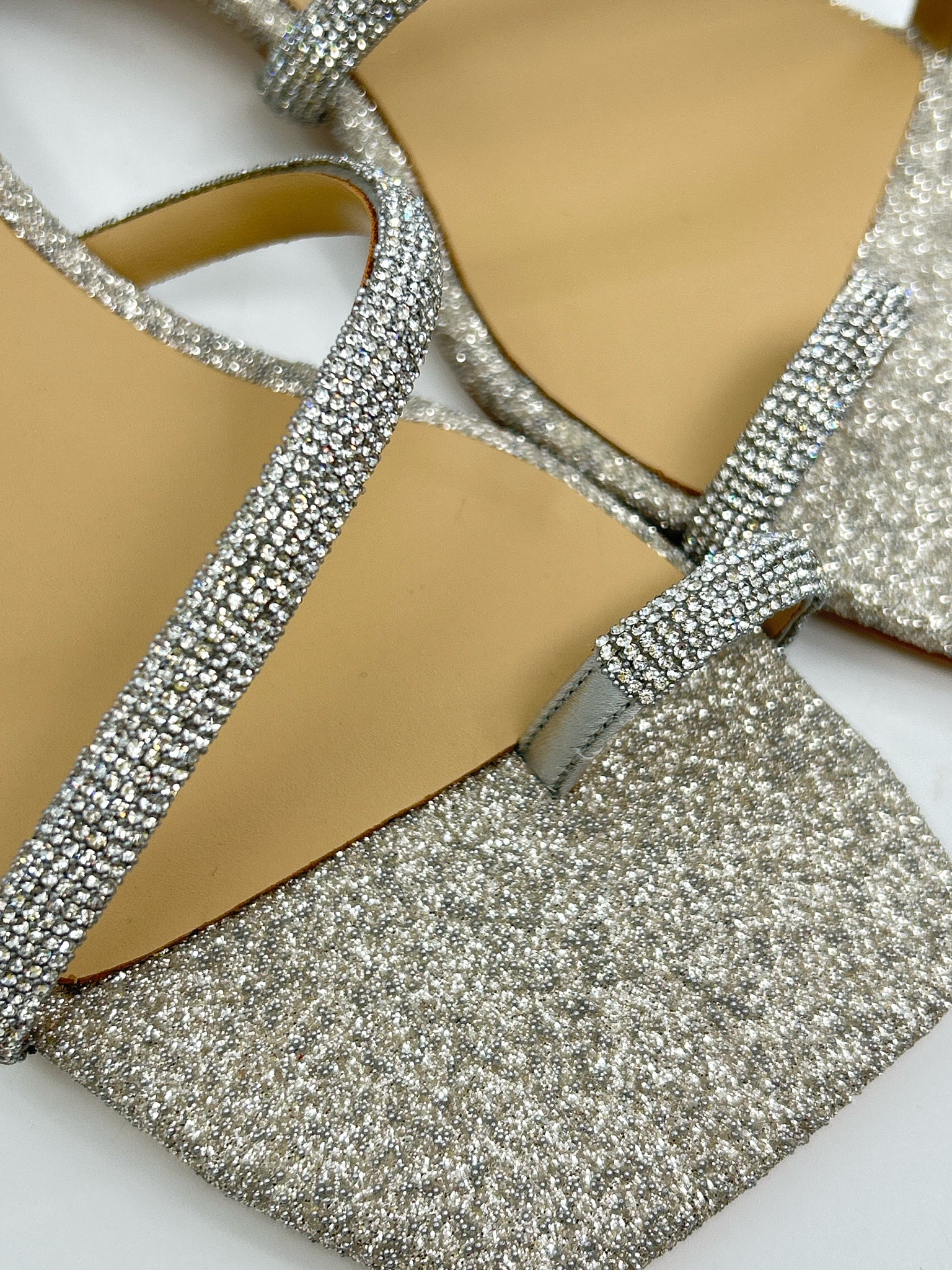 BADGLEY MISCHKA Size 6 Silver Women Sandal