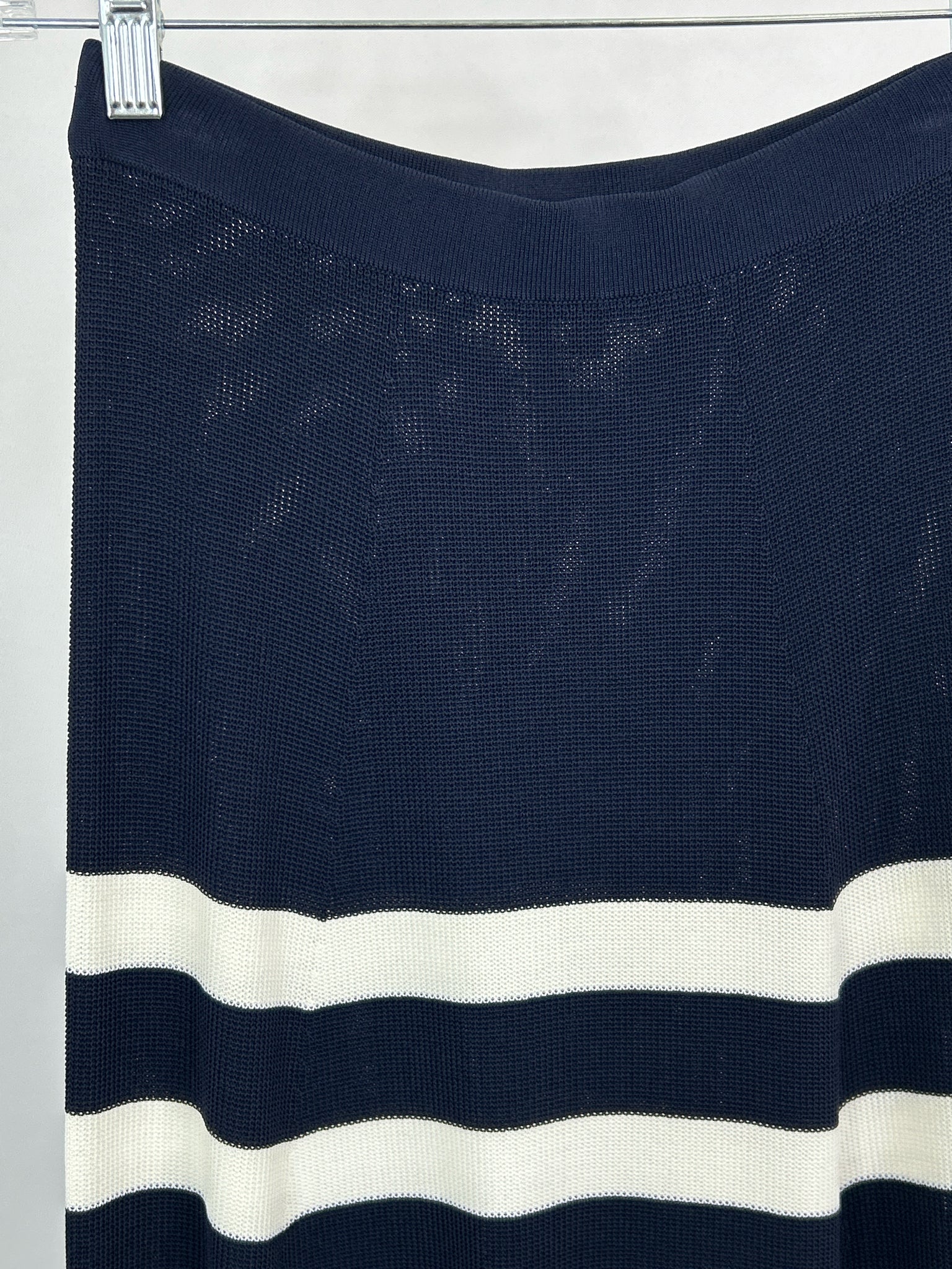 STAUD Size XS Navy and White Women Skirt NWT