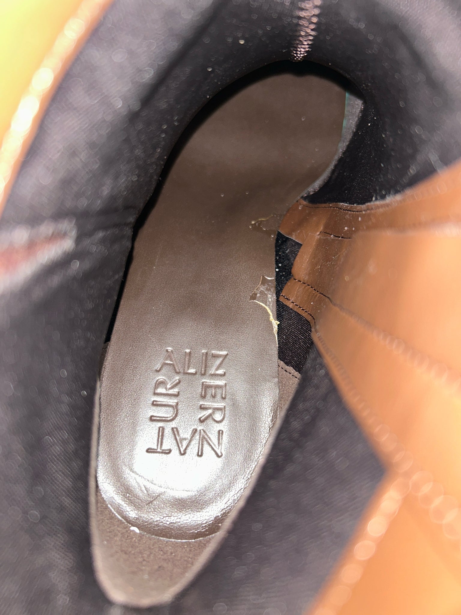 NATURALIZER Size 9.5M Brown Women Booties