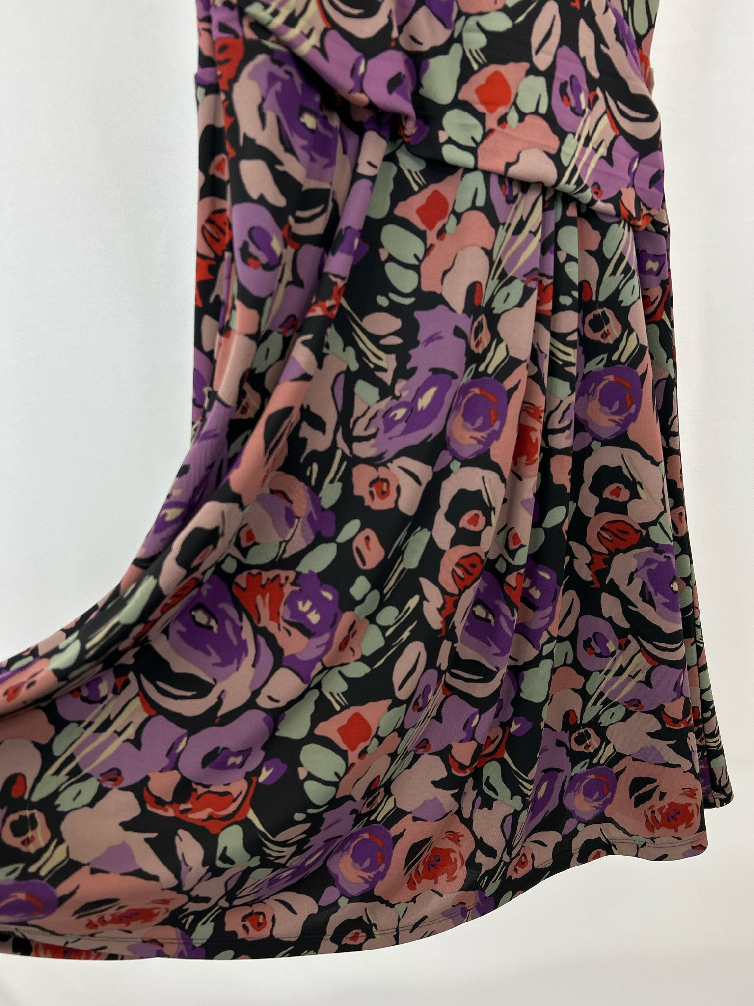Lauren Ralph Lauren Size 8 Black and Purple Women's Dress