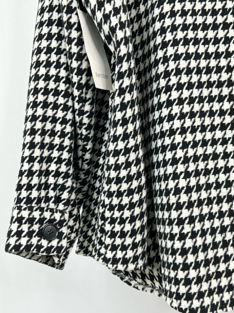 KAREN KANE Women Size 2X Black & White Jacket