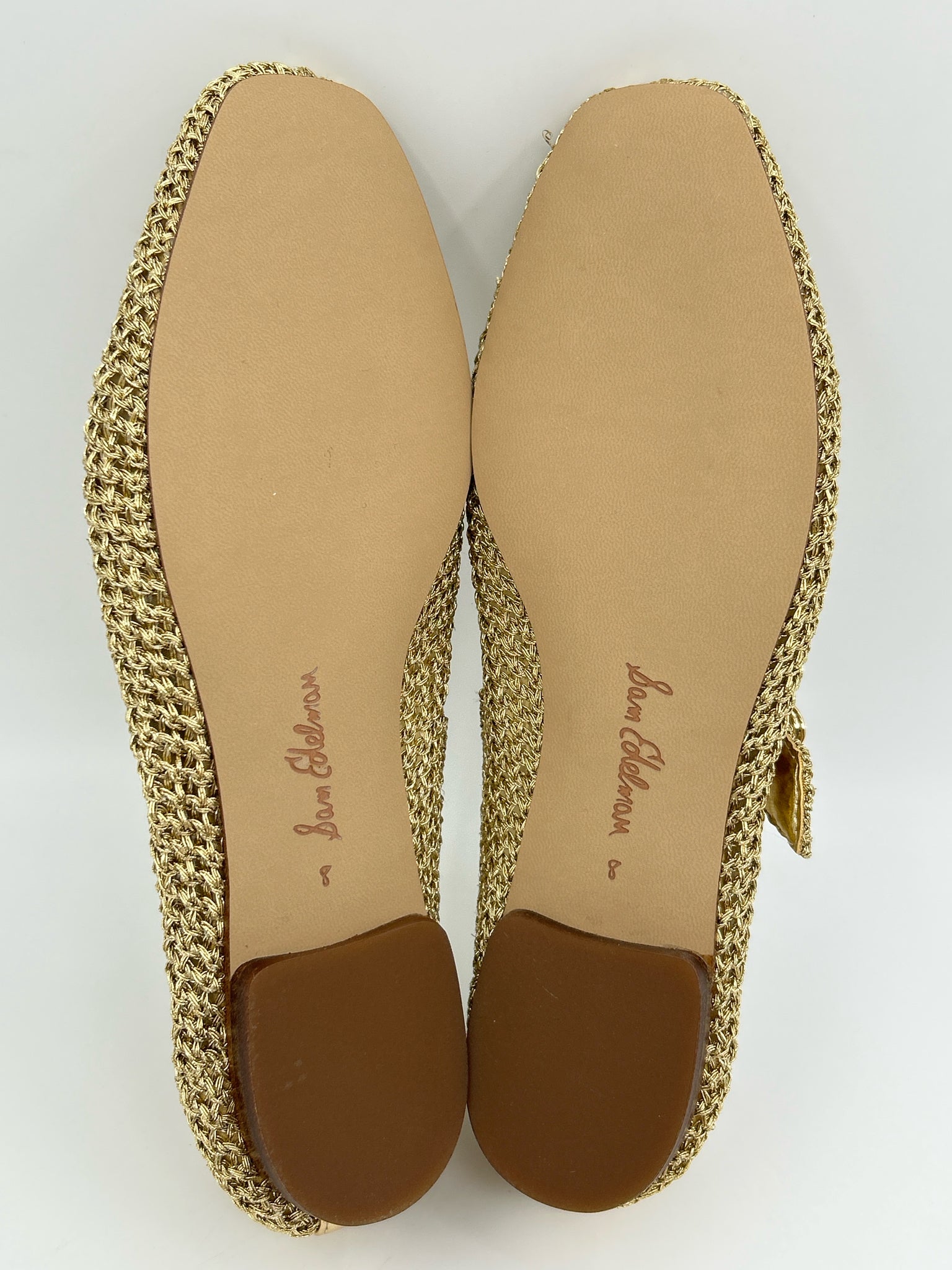 SAM EDELMAN Size 8 Gold Women Flats