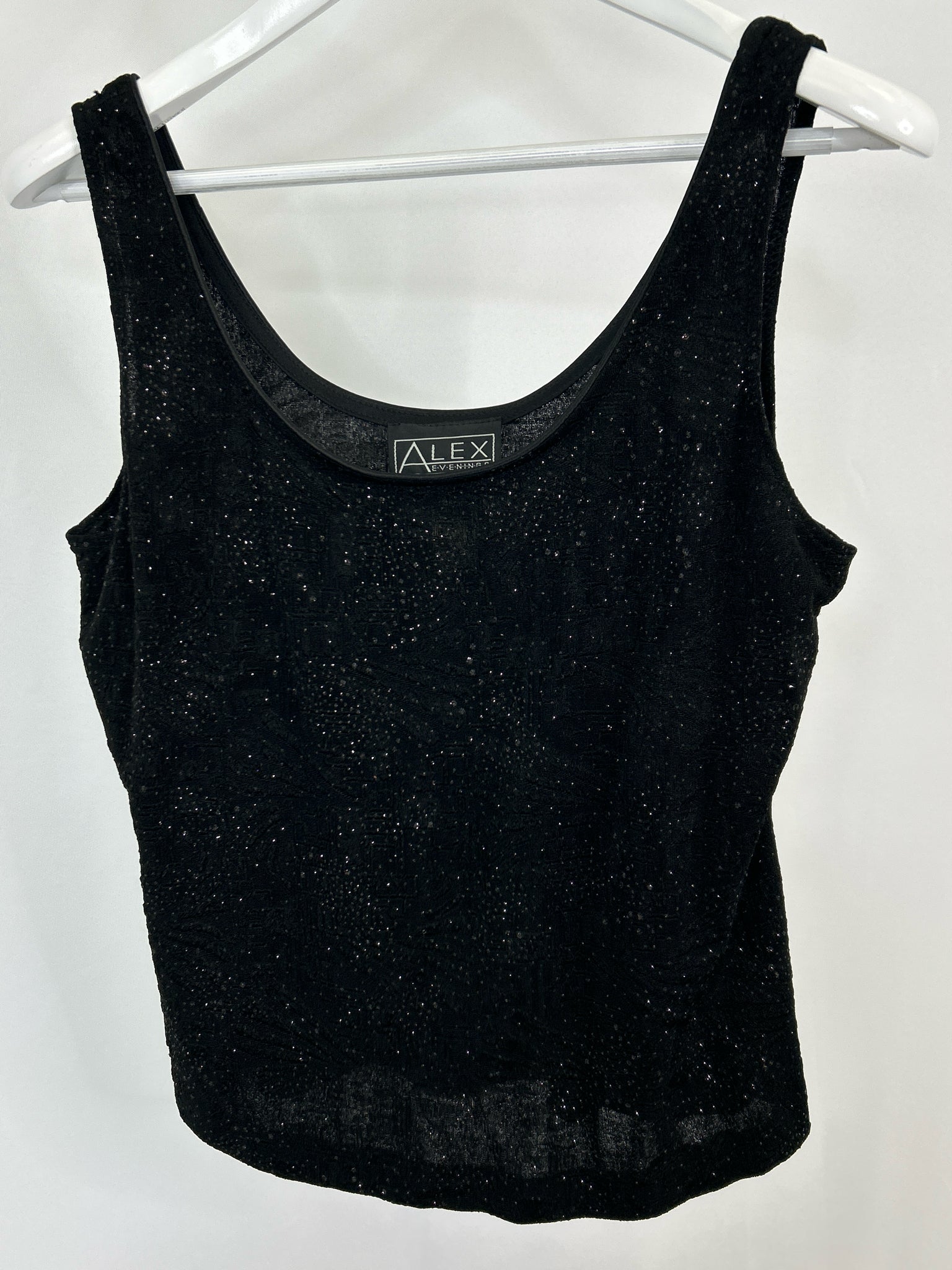 ALEX EVENINGS Size XL Black Women 2-piece Set
