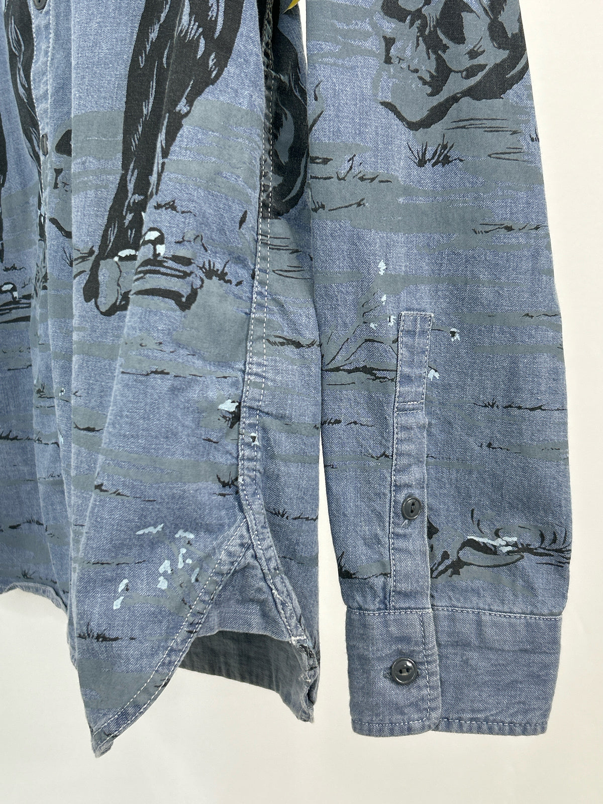 Svg Archives By Neighborhood Size L BLUE DENIM Women Shirt