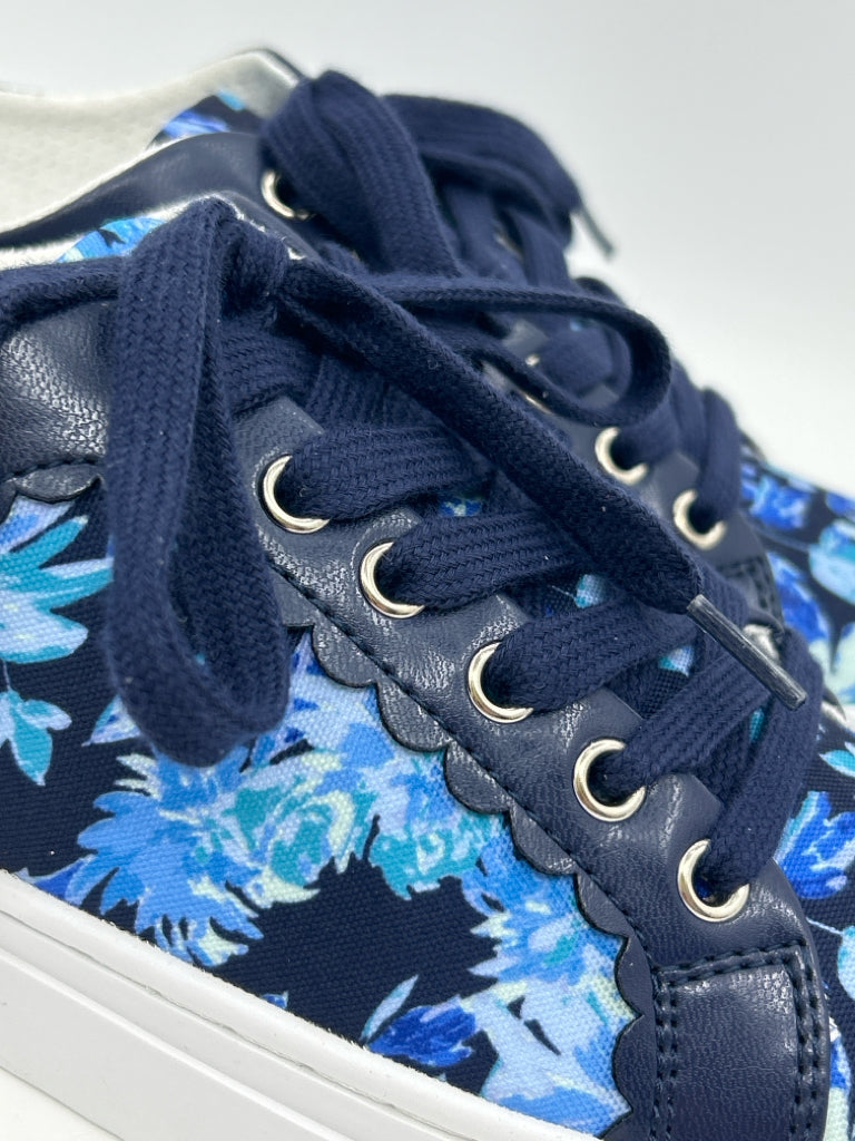 ISAAC MIZRAHI LIVE! Women Size 7.5 Blue floral Sneakers