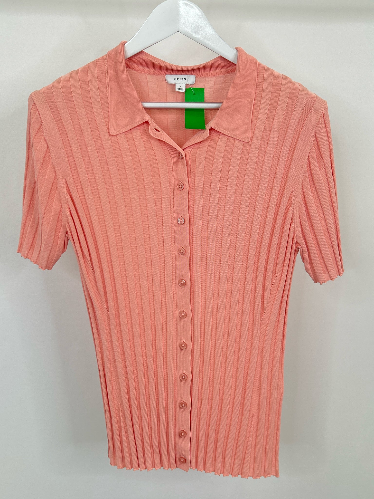 REISS Size L Light Peach Women Top