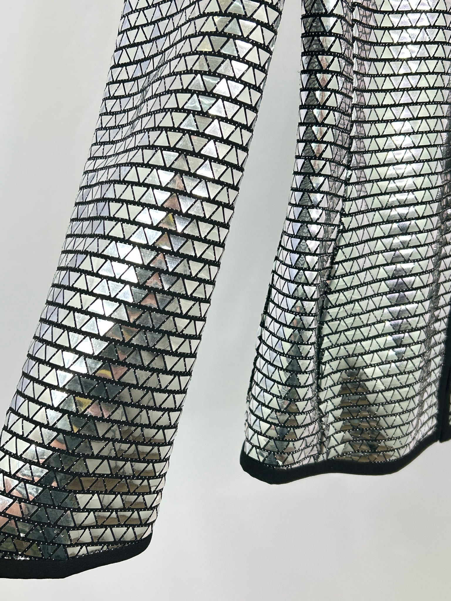 ZARA NWT Size M Silver and Black Women Blazer