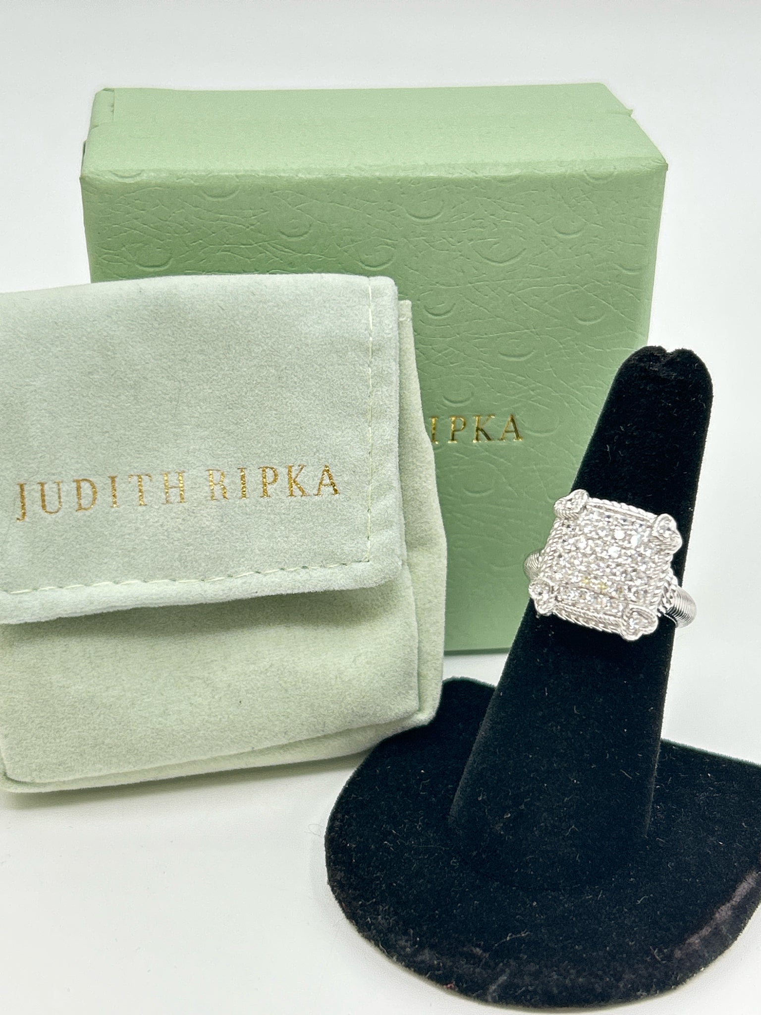 JUDITH RIPKA sterling silver Size 6 Ring