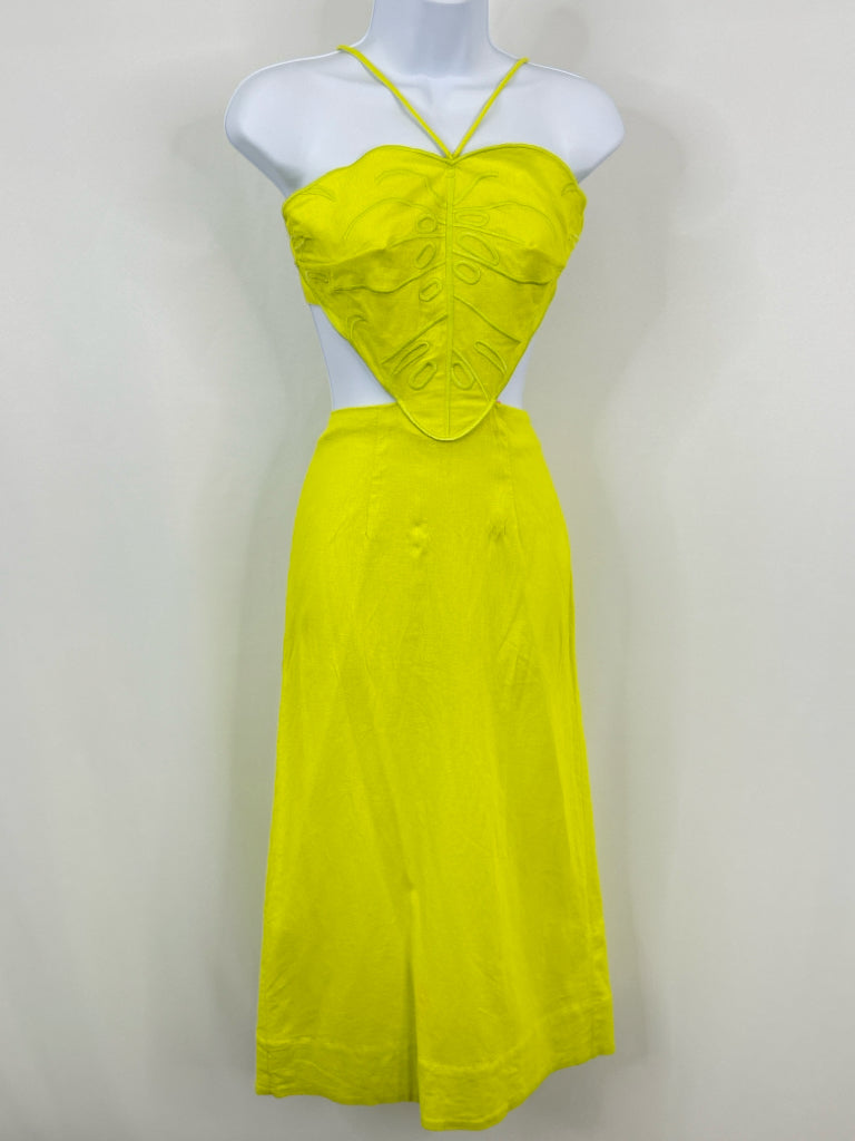 FARM RIO Size S NEON GREEN Women's Dress