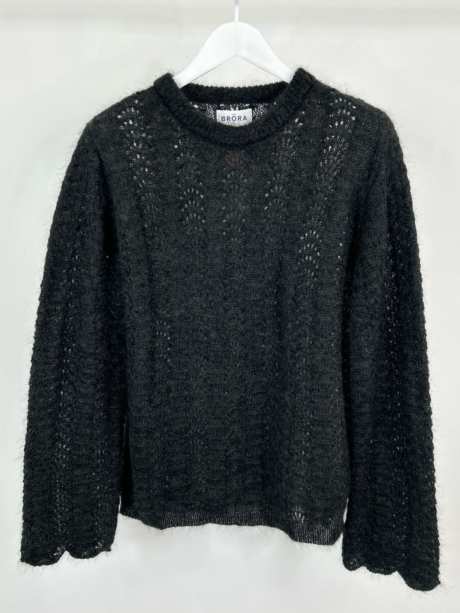 BRORA Size 8/10 Charcoal Women Sweater