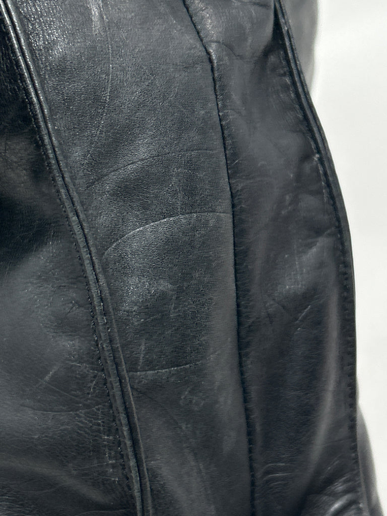 Chanel Black Lambskin Leather Crossbody Purse