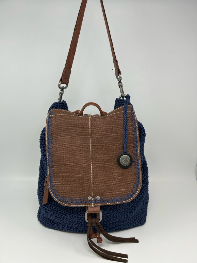 THE SAK Blue and Brown Backpack