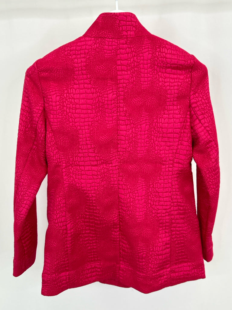 BLACK LABEL BY CHICO'S Women Size 2 Hot Pink Jacket NWT
