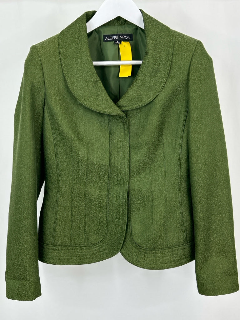 ALBERT NIPON Women Size S Green Jacket