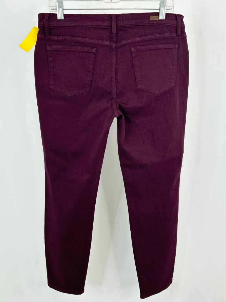 LILA RYAN Women Size 32/14 Purple Denim Jeans NWT