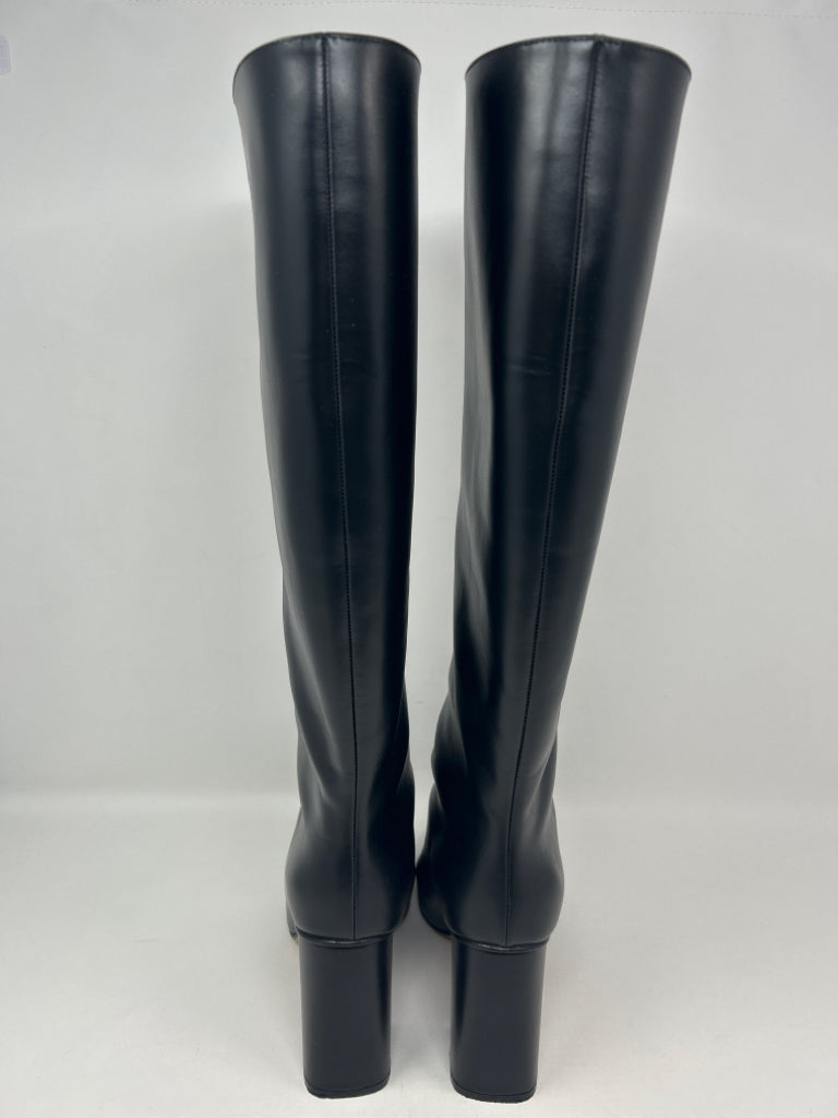 RED VALENTINO Women EU Size 37 Black Avired Leather Boots