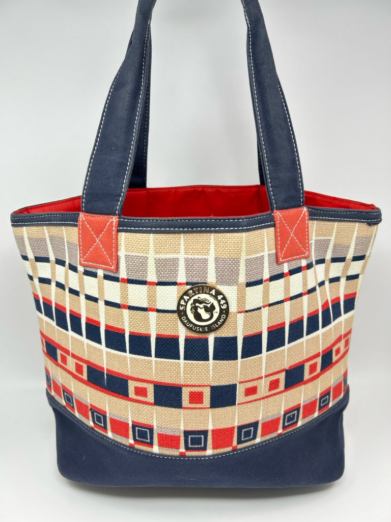 SPARTINA 449 NAVY & RED Tote