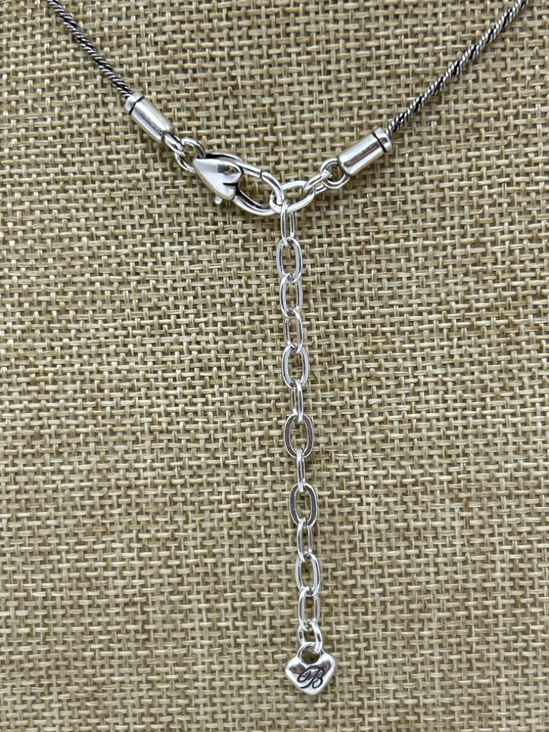 BRIGHTON Silver & Black Necklace