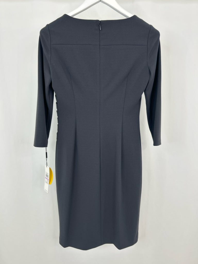 CALVIN KLEIN Women Size 6 Grey Dress