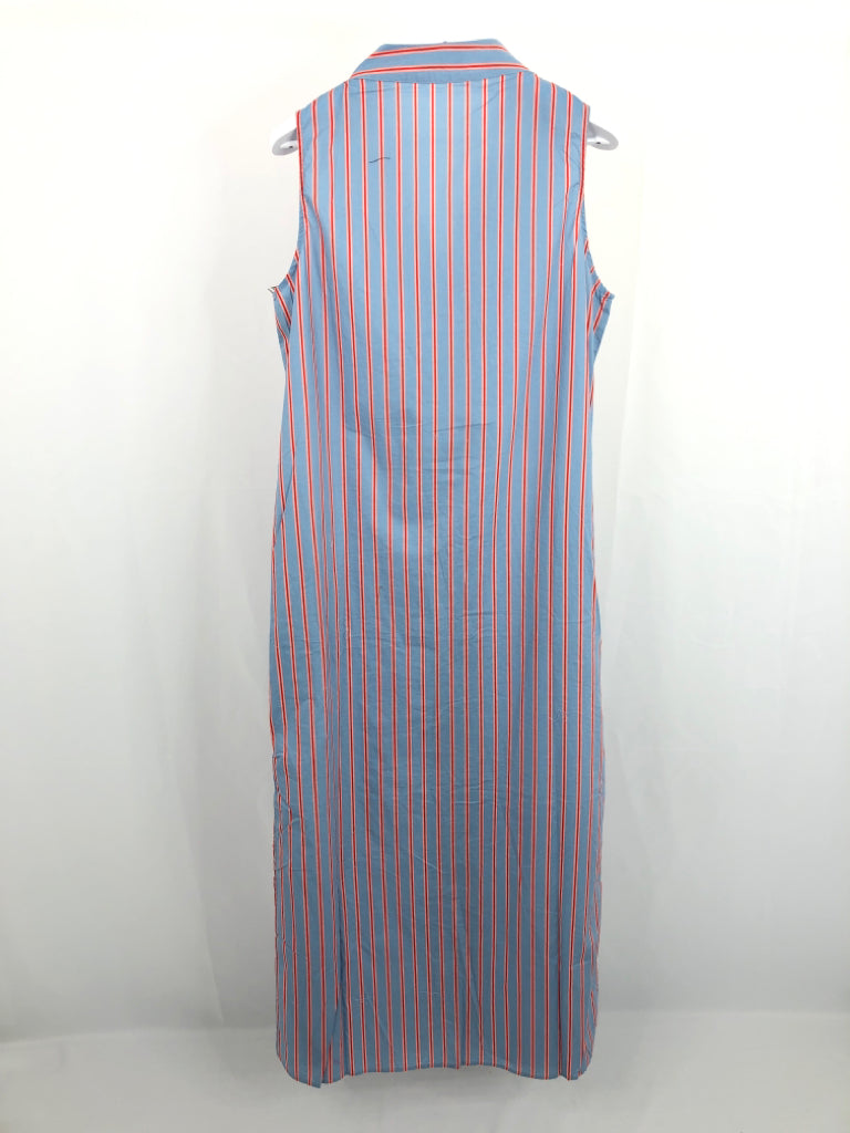 POMANDER PLACE Women Size XL Blue and Red Maxi Dress