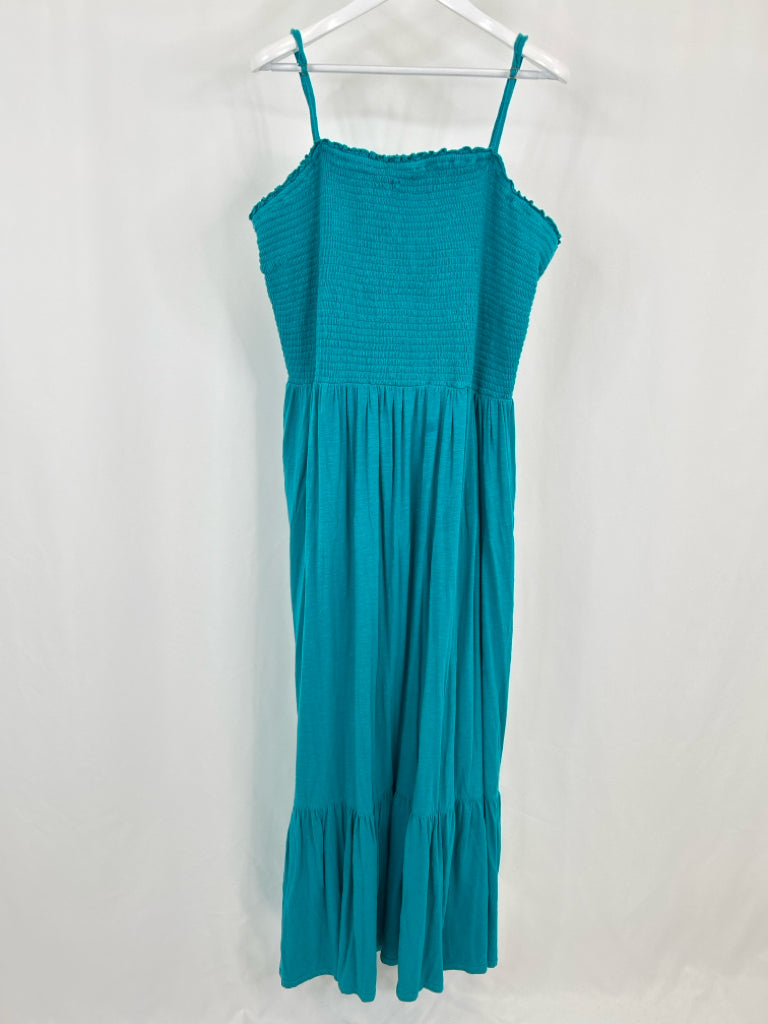 ANTHROPOLOGIE Women Size 3X Teal Dress