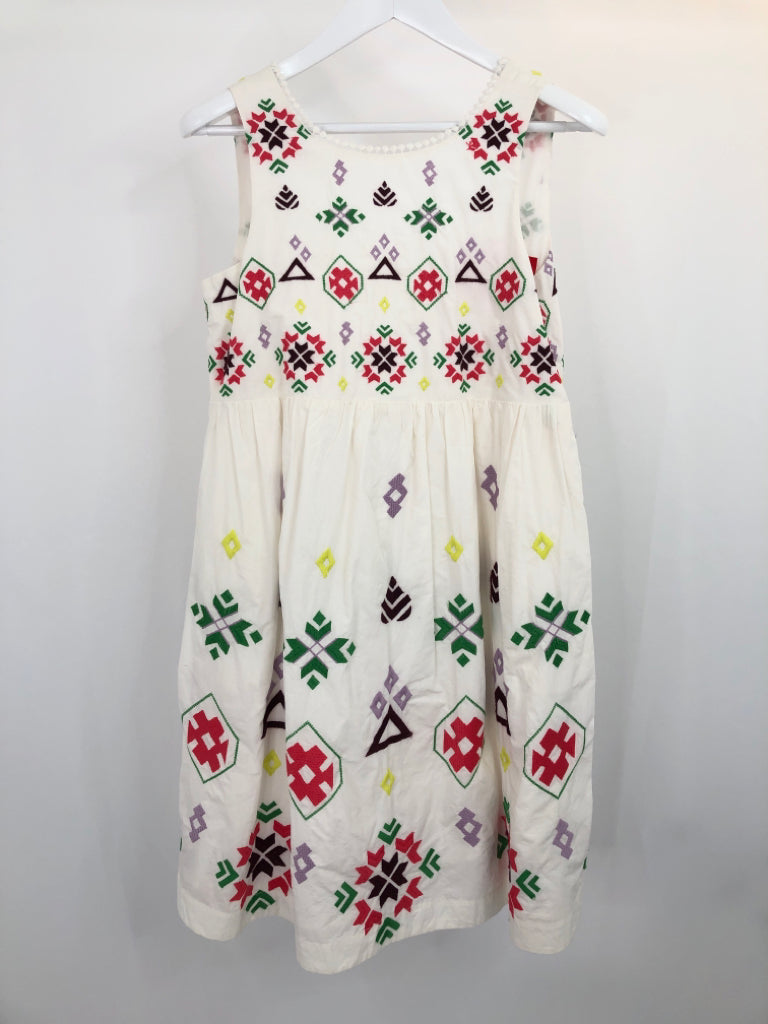 ANTHROPOLOGIE Women Size S White Dolly Embroidered Dress NWT
